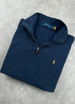 Pull Half Zip Ralph Lauren / Bleu marine logo brodé / Taille S / Authentique avec Qr code, marke: Ralph Lauren, zustand: Sehr gut, größe: S, 95,00 €, 100,45 € inklusive Vinted-Käuferschutz