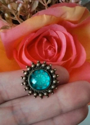🌹 Bague vintage chic turquoise 🌹, zustand: Neu, größe: Größenverstellbar, 5,00 €, 5,95 € inklusive Vinted-Käuferschutz