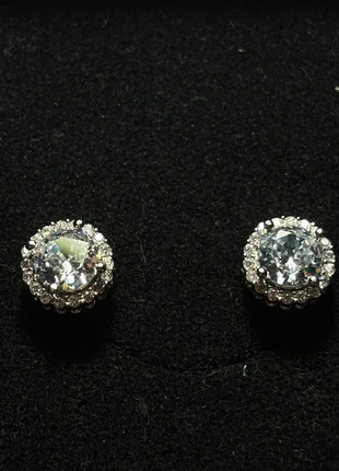 orecchini diamante tondo, marque: CHROME, état: Neuf avec étiquette, 11,00 €, 12,25 € Protection acheteurs incluse