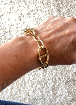 Bracelet maille marine doré – acier inoxydable, estado: Muito bom, €10.00, €11.20 inclui Proteção do Comprador Pro