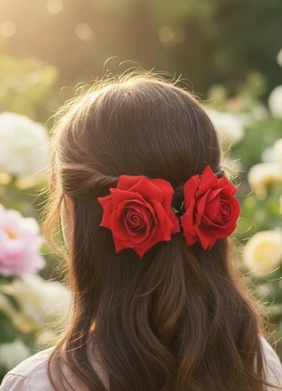 6 Rose Hair Clips Hair Accessories, brand: Hair, condition: New with tags, £1.00, £1.38 includes Buyer Protection Pro