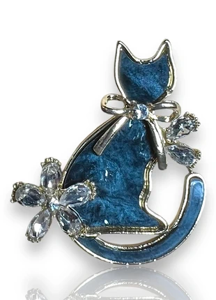 Broche chat noir et strass, condizioni: Ottime, €10.00, €11.20 include la Protezione acquisti Pro
