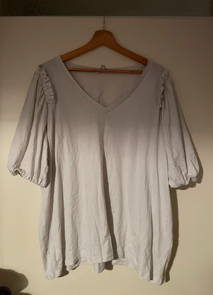 Wit shirt, merk: MS Mode, staat: Goed, maat: 4XL / 48 / 20, € 3,00, € 3,85 inclusief Kopersbescherming