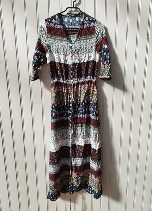 Robe longue multicolore à motifs de fleurs taille M, état: Très bon état, taille: M / 38 / 10, 5,00 €, 5,95 € Protection acheteurs (Pro) incluse