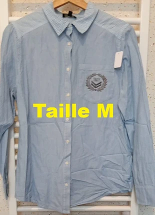 Chemise manche longue bleu clair IKKS Taille M, brand: IKKS, condition: Very good, size: M / 38 / 10, €12.00, €13.30 includes Buyer Protection