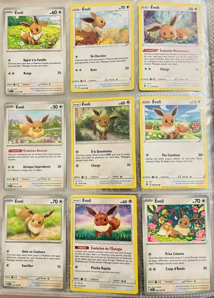 Lot de 9 cartes Pokémon Évoli, marke: Pokémon, zustand: Sehr gut, 15,00 €, 16,45 € inklusive Vinted-Käuferschutz
