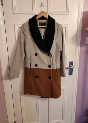 Bess colourblock warm wool double breasted jacket coat 10, brand: BESS, condition: Good, size: S / UK 8-10, £5.00, £5.95 includes Buyer Protection Pro
