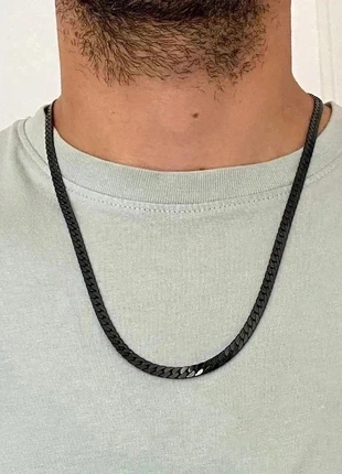 Collier homme en acier inoxydable, collier chaîne rivière, bijou homme, cadeau pour lui, condition: Very good, €12.00, €13.30 includes Buyer Protection Pro