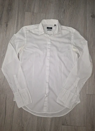 Chemise Hugo Boss modèle Jesper coupe slim - Taille 40, merk: Hugo Boss, staat: Goed, maat: M, € 19,00, € 20,65 inclusief Kopersbescherming