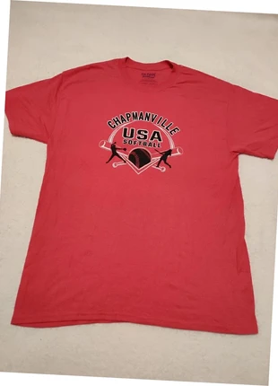 T-shirt femme Gildan Softball Chapmanville USA Rouge XL, brand: Gildan, condizioni: Nuovo senza cartellino, taglia: L / IT 44 / EU 40, €6.00, €7.00 include la Protezione acquisti
