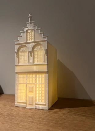 Christmas House with LED | Dutch Decor | 3D Printed, staat: Nieuw met prijskaartje, € 17,50, € 19,08 inclusief Kopersbescherming