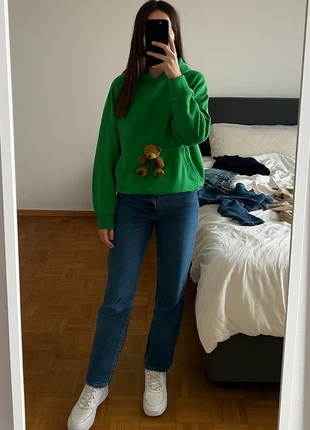 Felpa verde con cappuccio e teddy, marke: Doralisa, zustand: Sehr gut, größe: Einheitsgröße, 13,00 €, 14,35 € inklusive Vinted-Käuferschutz