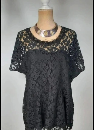 🌸 Haut Péplum Dentelle noir – Élégance & Féminité Grande Taille ! 🌸, état: Neuf sans étiquette, taille: 7XL / 54 / 26, 15,00 €, 16,45 € Protection acheteurs (Pro) incluse