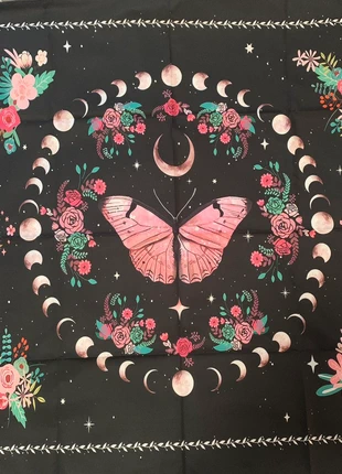 Beautiful Pink Butterfly Moon Phase Altar Cloth in 75×75 cm., brand: Butterfly, condition: New with tags, £6.00, £7.00 includes Buyer Protection Pro