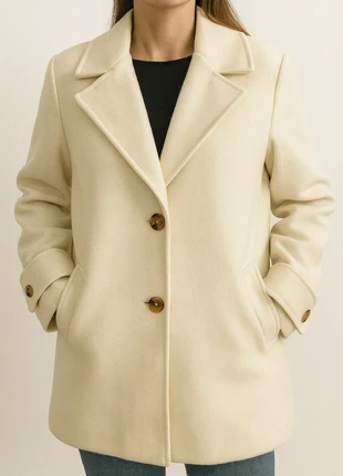 Veste / Manteau élégant crème – Taille S (convient aussi à M), merk: Cloothes, staat: Heel goed, maat: S / 36 / 8, € 25,00, € 26,95 inclusief Kopersbescherming