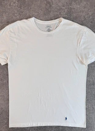 T-shirt Ralph Lauren blanc Classic Fit / Logo marine - Taille L, marque: Ralph Lauren, état: Très bon état, taille: L, 15,00 €, 16,45 € Protection acheteurs (Pro) incluse