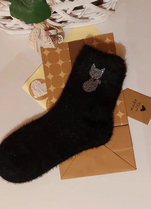 Calzini caldi con gattino in strass. Confezione regalo in omaggio., brand: Gattino, condizioni: Nuovo senza cartellino, taglia: Taglia unica, €4.90, €5.85 include la Protezione acquisti