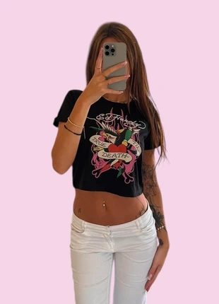 Ed Hardy 2000s “‘Til Death” Tattoo Tee – Authentic, merk: Ed Hardy, staat: Heel goed, maat: L / 40 / 12, € 19,50, € 21,18 inclusief Kopersbescherming