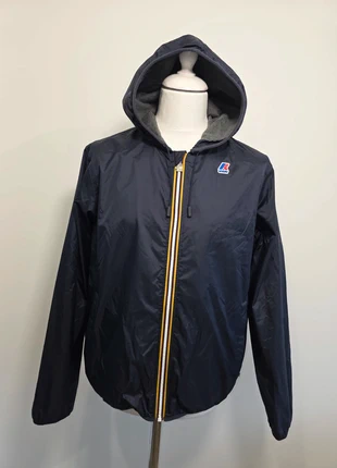 Manteau veste parka doublée imperméable K-way Jacques jersey bleu foncé taille XL mixte 🔥, merk: K-Way, staat: Heel goed, maat: XL, € 119,00, € 125,65 inclusief Kopersbescherming Pro
