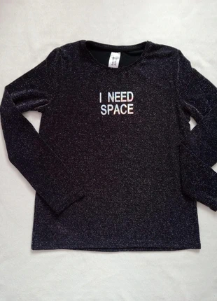 Camiseta negra con brillos, marque: C&A, état: Très bon état, taille: 11 ans / 146 cm, 4,00 €, 4,90 € Protection acheteurs incluse