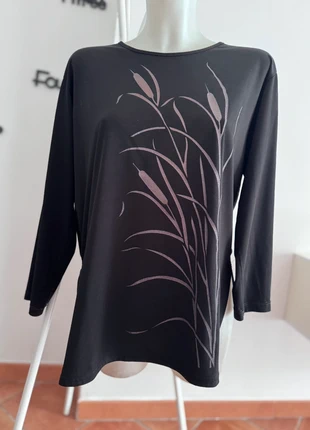 Maglia donna nera elasticizzata L/XL – torace 108 cm, lunghezza 69 cm, état: Très bon état, taille: XL / 42 / 14, 5,00 €, 5,95 € Protection acheteurs incluse