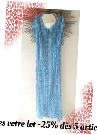 Grand paréo coton vagues bleues, marca: Boutique Parisienne, estado: Muito bom, tamanho: Tamanho único, €6.99, €8.04 inclui Proteção do Comprador