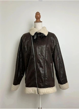 Veste marron noir moumoute à l'intérieur  automne hiver, casual chic - yimoyu - taille XL (42), marque: yimoyu, état: Très bon état, taille: XL / 42 / 14, 16,00 €, 17,50 € Protection acheteurs incluse