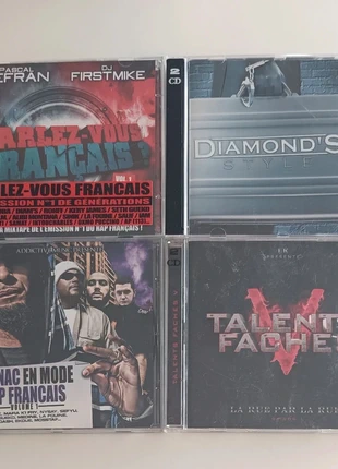 Lot 4 cds 💿 Rap hip-hop français, zustand: Sehr gut, 19,99 €, 21,69 € inklusive Vinted-Käuferschutz
