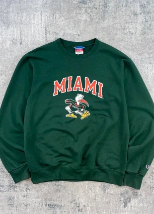 Vintage 90s Champion Miami State University Heavyweight Football Sweatshirt - Khaki Medium, brand: Champion, condition: Very good, size: M, £20.99, £22.74 includes Buyer Protection