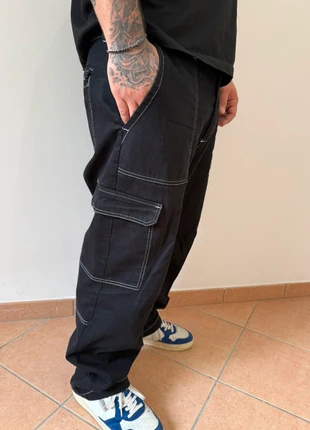 👖jeans Bershka cargo over taglia 52👖, marque: Bershka, état: Très bon état, taille: W42 | FR 52, 25,00 €, 26,95 € Protection acheteurs incluse