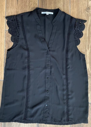 Blouse noire sans manches dentelle Contemplay - Taille L 🎄, marque: Contemplay, état: Très bon état, taille: L / 40 / 12, 5,90 €, 6,90 € Protection acheteurs (Pro) incluse