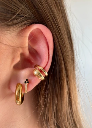 Earcuff doré double, marque: Tendance, état: Très bon état, 10,00 €, 11,20 € Protection acheteurs (Pro) incluse