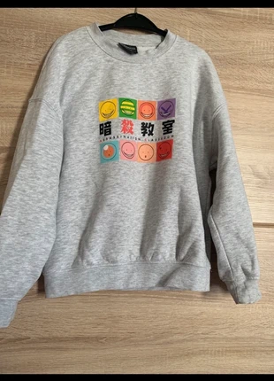 Sweat gris sans capuche “Assassination Classroom” (XXS, très bon état), marca: Jennyfer, estado: Muito bom, tamanho: XXS / 32 / 4, €5.00, €5.95 inclui Proteção do Comprador