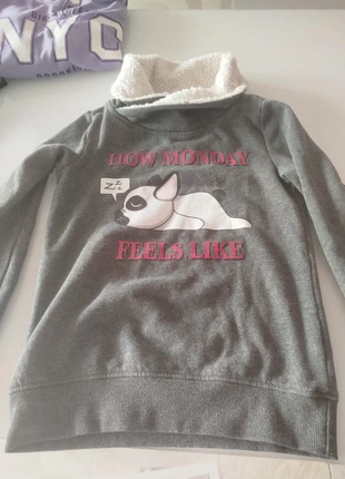 Felpa invernale bambina, merk: Page One Young, staat: Heel goed, maat: 11 jaar / 146 cm, € 4,50, € 5,43 inclusief Kopersbescherming