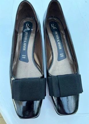 Peter Kaiser Black Patent Leather Low Heel Shoes with Bow – Size 6, brand: Peter Kaiser, condition: Very good, size: 36, €59.00, €62.65 includes Buyer Protection
