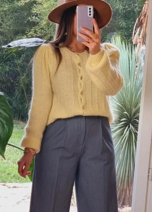 Sublime cardigan jaune poussin qualité premium, marque: Boutique Parisienne, état: Très bon état, taille: S / 36 / 8, 42,00 €, 44,80 € Protection acheteurs (Pro) incluse