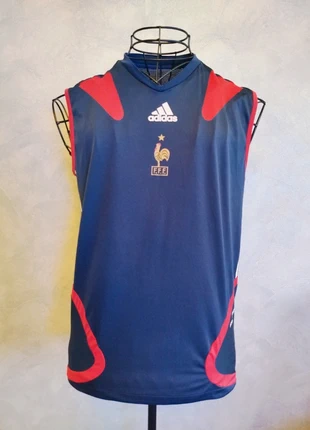 Débardeur Équipe de France - Taille L - FFF - Y2K, brand: adidas, condition: New without tags, size: L, €35.00, €37.45 includes Buyer Protection