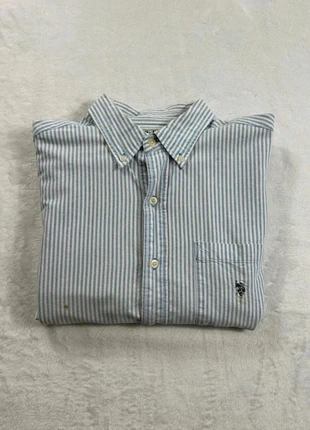 Chemise manches longues à rayures US Polo Assn - Taille L Homme - Bleu clair Blanc logo brodé, marque: U.S. Polo Assn., état: Bon état, taille: L, 3,00 €, 3,85 € Protection acheteurs incluse