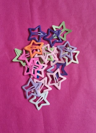 Pack of 20 cute girls star hairclips. Bnwot., brand: NO LABEL, condition: New without tags, £1.00, £1.38 includes Buyer Protection