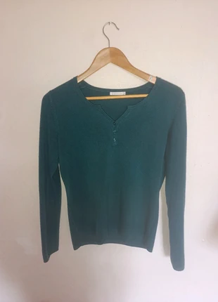Pull fin vert gémo bleu canard, brand: Gémo, condition: Good, size: M / 38 / 10, €3.50, €4.38 includes Buyer Protection