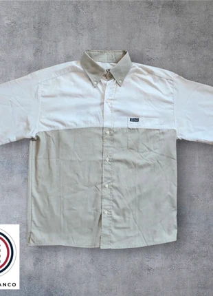 Chemise serge blanco taille L bicolore logo brodé avant et arrière rugby ballon ovale 3eme mi-temps, marca: Serge Blanco, estado: Muito bom, tamanho: L, €24.00, €25.90 inclui Proteção do Comprador