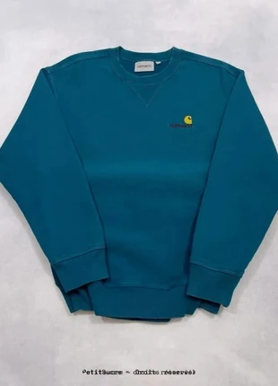 Pull Carhartt wip Bleu Homme coupe Loose American Script 100% coton Hoodie - S /1540B, brand: Carhartt, condition: Very good, size: S, €49.00, €52.15 includes Buyer Protection Pro