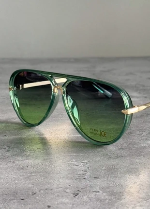 Green Retro Aviator Sunglasses, brand: 528vibes, condition: New with tags, £10.00, £11.20 includes Buyer Protection