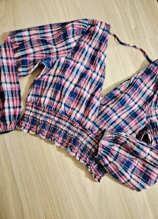 Top court à carreaux Zara Femme M, marke: Zara, zustand: Neu, größe: M / 38 / 10, 12,00 €, 13,30 € inklusive Vinted-Käuferschutz