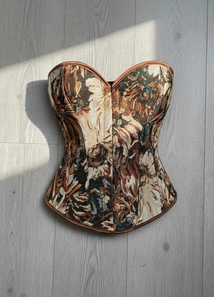 Vintage Tapestry Floral Corset – Artistic, Structured & Unique, brand: Floral, condition: Very good, size: S / UK 8-10, £35.00, £37.45 includes Buyer Protection