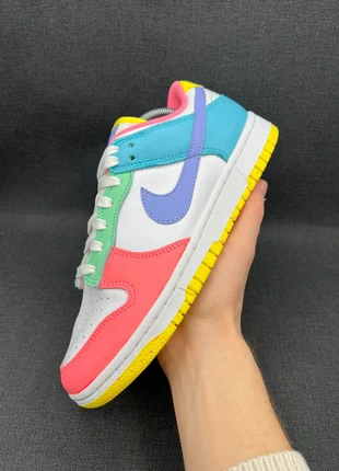 Nike Dunk Low cuir rose violet bleu blanc jaune 38.5 (is3878), marque: Nike, état: Très bon état, taille: 38.5, 75,00 €, 79,45 € Protection acheteurs (Pro) incluse