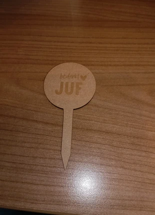 Plantensteker bedankt juf, marca: NO LABEL, estado: Novo sem etiquetas, €9.95, €11.15 inclui Proteção do Comprador Pro