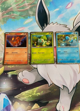 Carte Pokémon Promo coffret poster salameche carapuce bulbizarre EV 151 fr, brand: Pokémon, condition: Very good, €4.00, €4.90 includes Buyer Protection