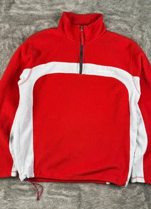 Vintage O’Neill Red Fleece Half Zip – Retro 90s Outdoor Pullover, marque: O'Neill, état: Très bon état, taille: L, 23,00 €, 24,85 € Protection acheteurs incluse