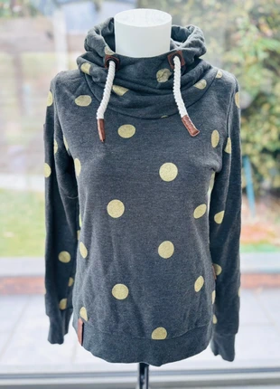 Pull sweat à capuche Naketano 65% coton très bon état M 38 gris à poids doré, marque: Naketano, état: Très bon état, taille: M / 38 / 10, 26,00 €, 28,00 € Protection acheteurs (Pro) incluse